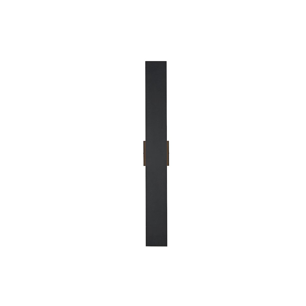 Waylen 4.5 x 34 inch Outdoor Wall Sconce in Black. Picture 1