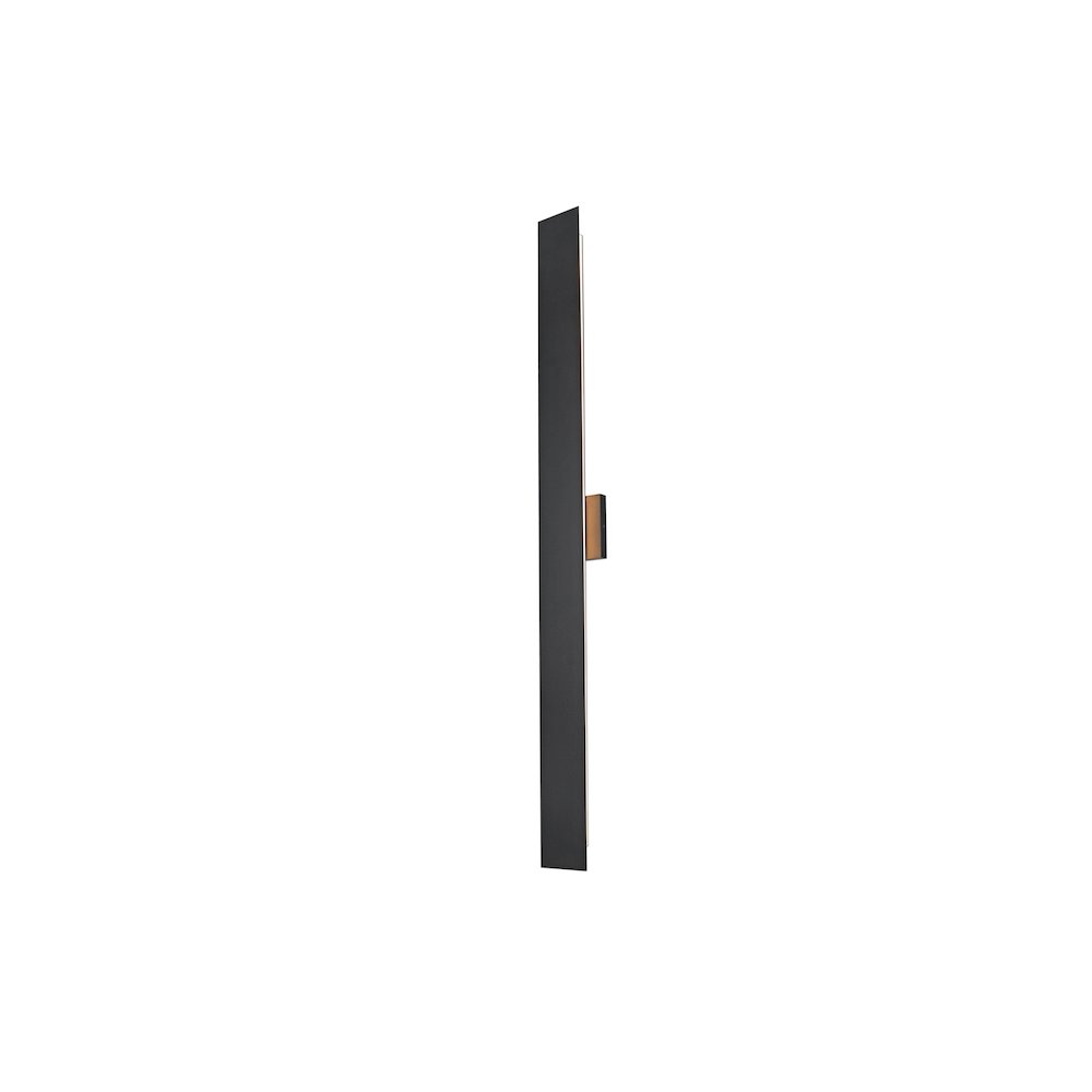 Waylen 4.5 x 48 inch Outdoor Wall Sconce in Black. Picture 3