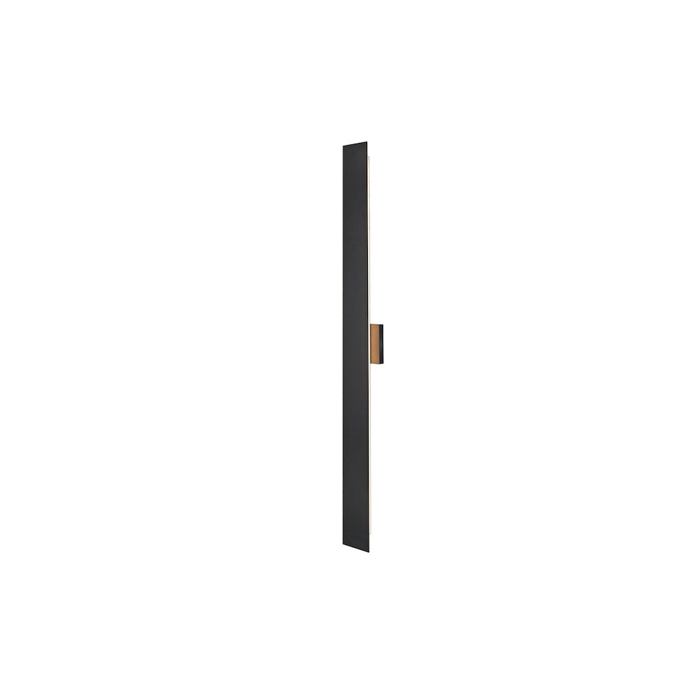 Waylen 4.5 x 48 inch Outdoor Wall Sconce in Black. Picture 7