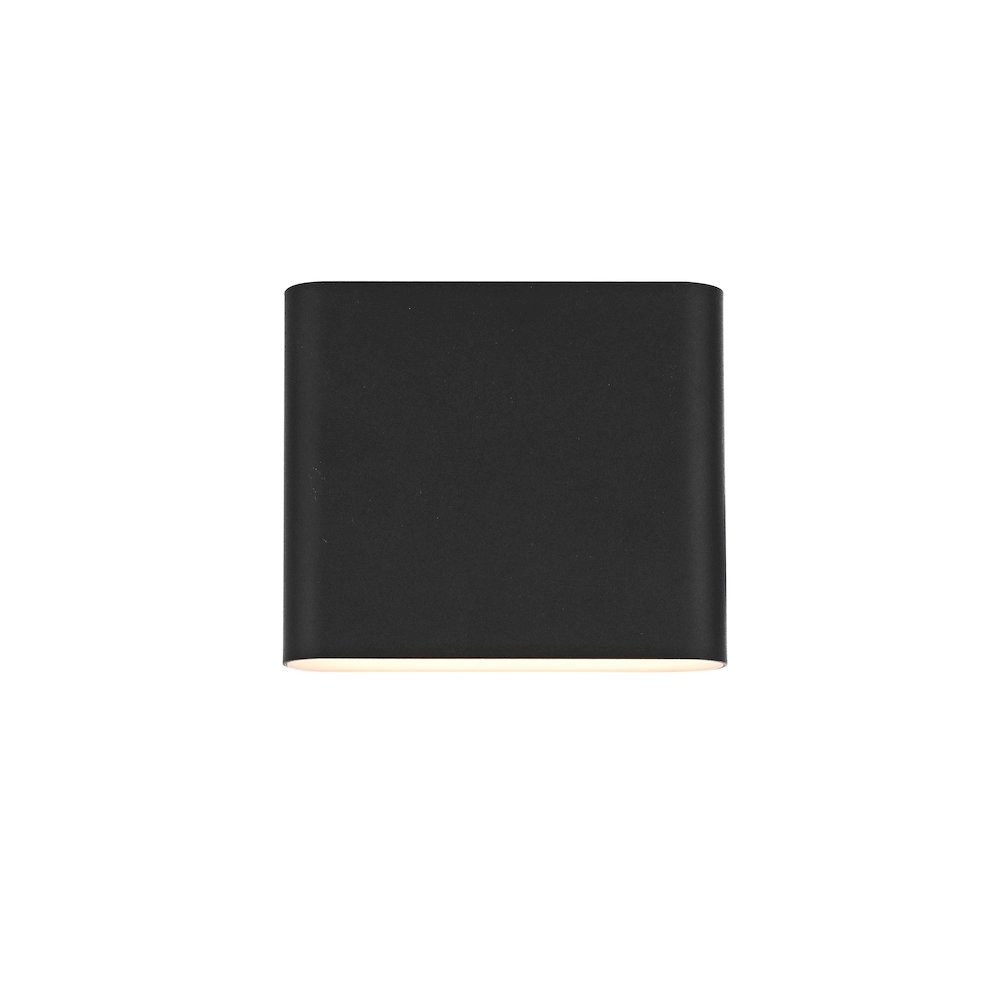 Clyde 9 inch Outdoor Wall Sconce in Black. Picture 1