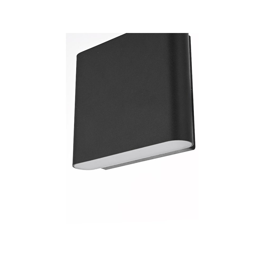 Clyde 9 inch Outdoor Wall Sconce in Black. Picture 5