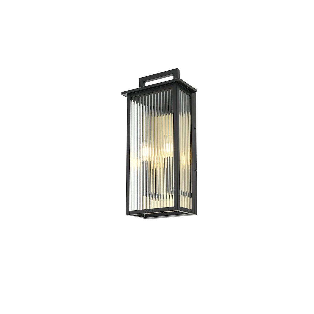Kannon 8.5 inch Outdoor Wall Sconce in Black. Picture 3