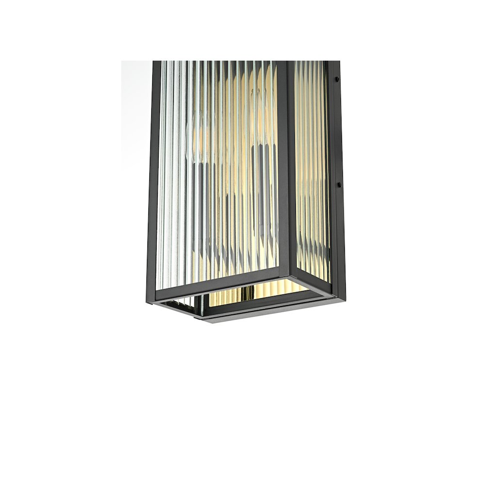 Kannon 8.5 inch Outdoor Wall Sconce in Black. Picture 5