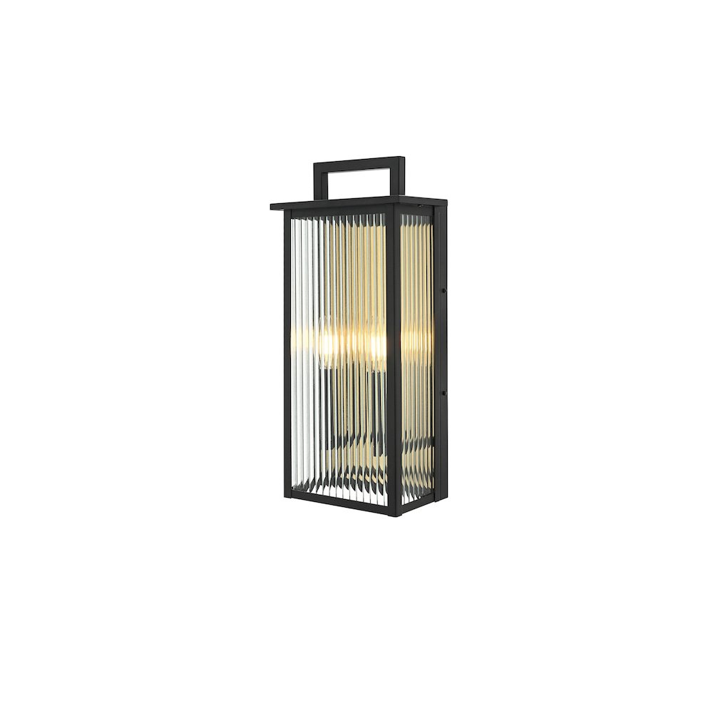 Kannon 8.5 inch Outdoor Wall Sconce in Black. Picture 7
