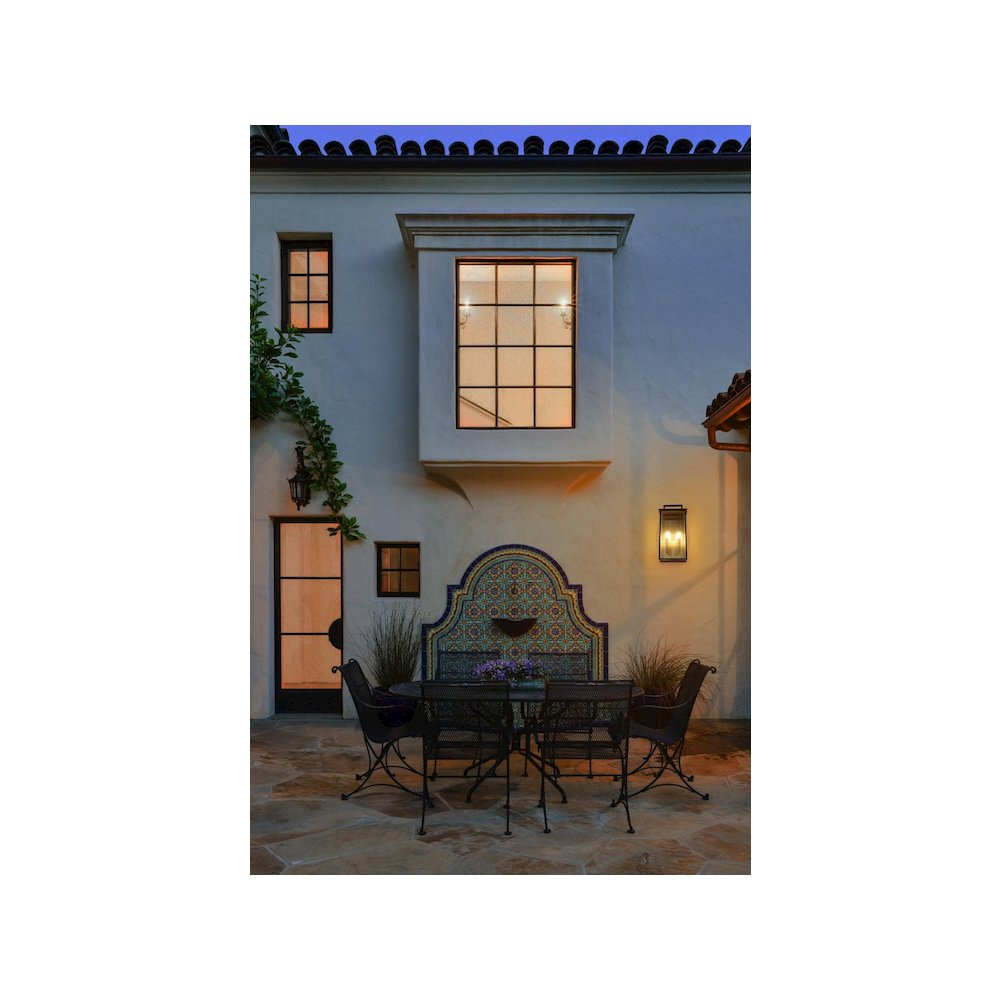 Kannon 11.5 inch Outdoor Wall Sconce in Black. Picture 2