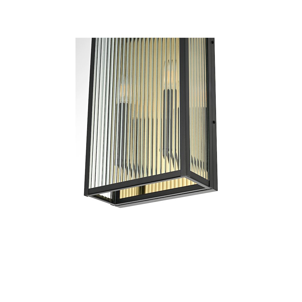 Kannon 11.5 inch Outdoor Wall Sconce in Black. Picture 6