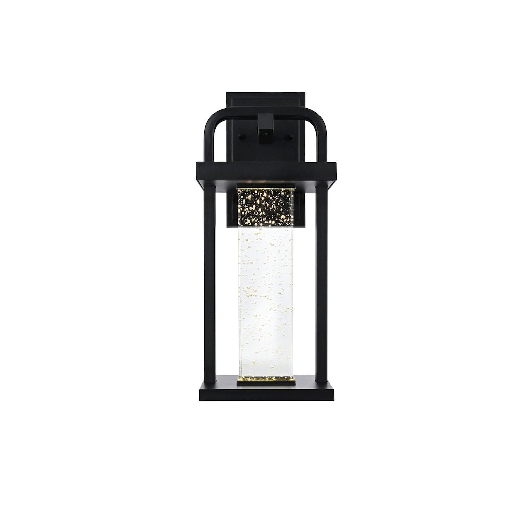 Uriah 16 inch LED Outdoor Wall sconce in Black. Picture 1