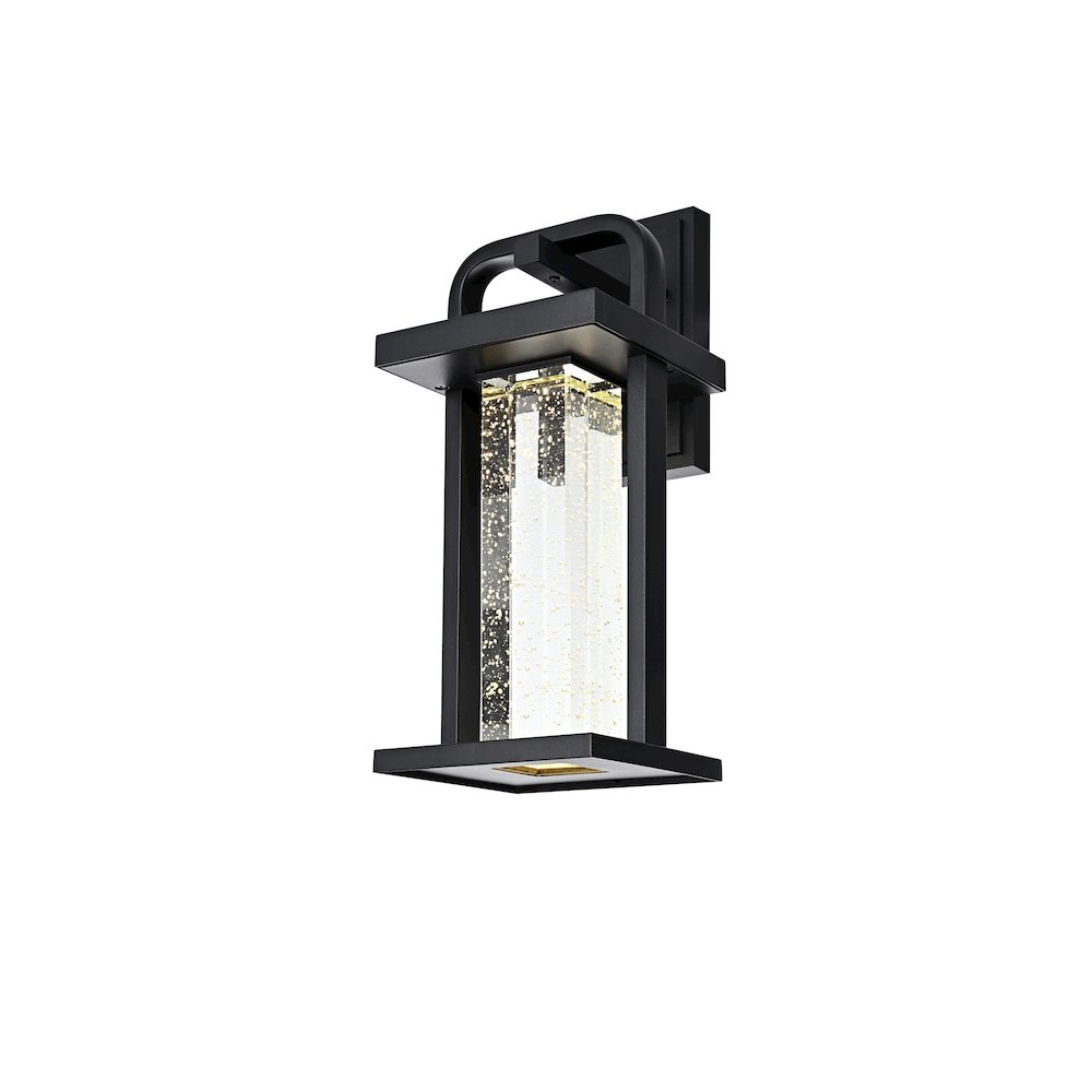 Uriah 16 inch LED Outdoor Wall sconce in Black. Picture 3