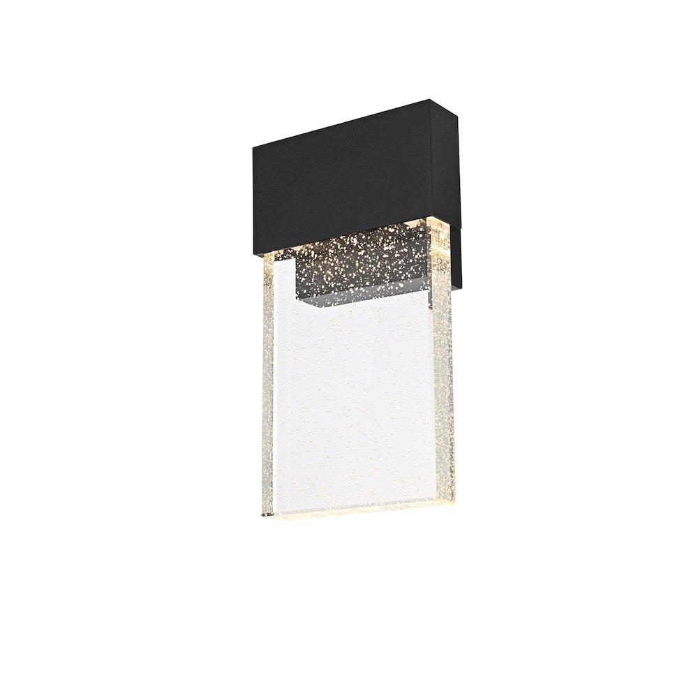 Ronin 11 inch LED Outdoor Wall sconce in Black. Picture 3