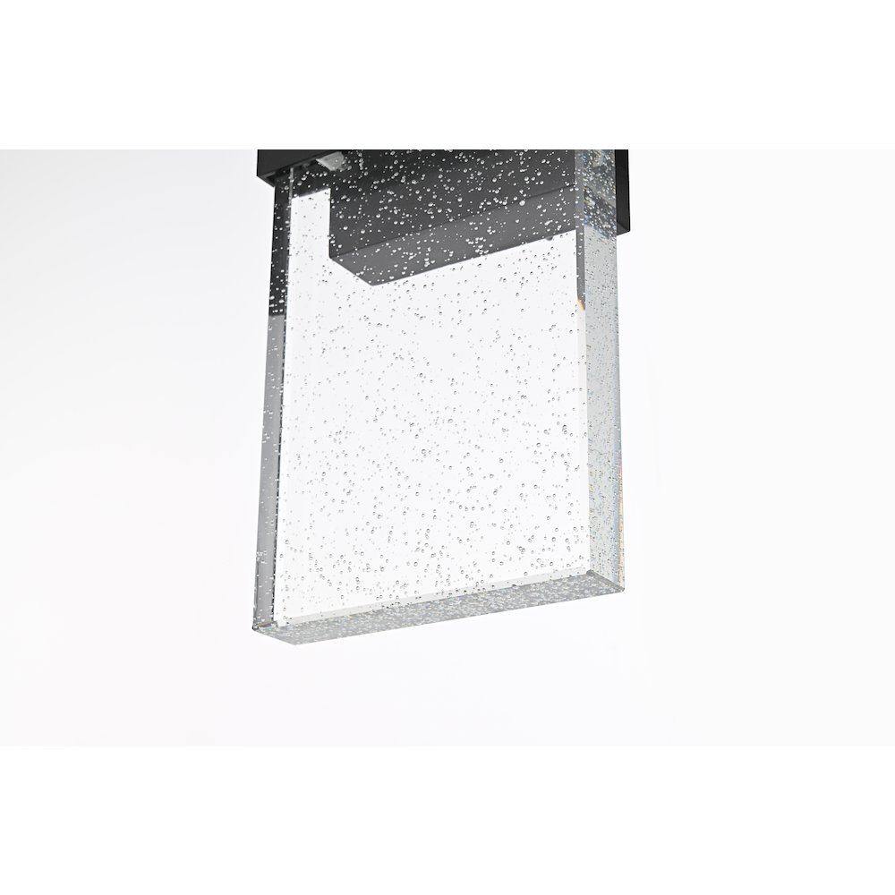 Ronin 11 inch LED Outdoor Wall sconce in Black. Picture 6