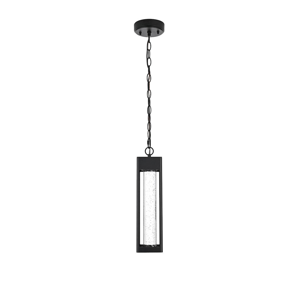 Amaris 15 inch LED Outdoor Pendant in Black. Picture 1