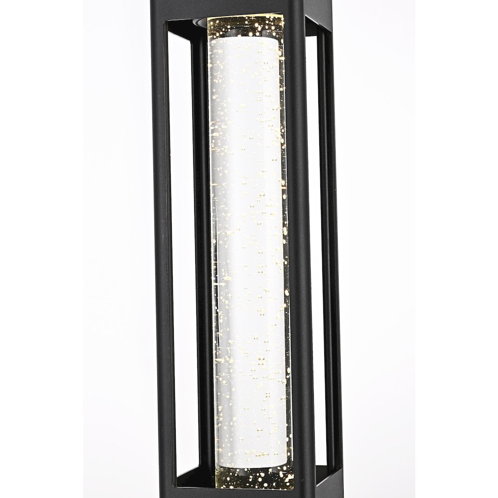 Amaris 15 inch LED Outdoor Pendant in Black. Picture 5