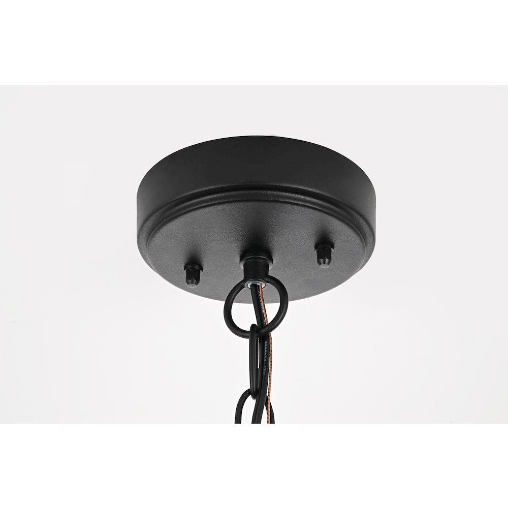 Amaris 15 inch LED Outdoor Pendant in Black. Picture 7