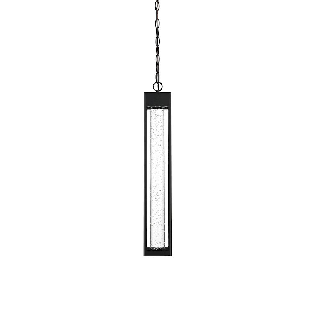 Amaris 23 inch LED Outdoor Pendant in Black. Picture 3
