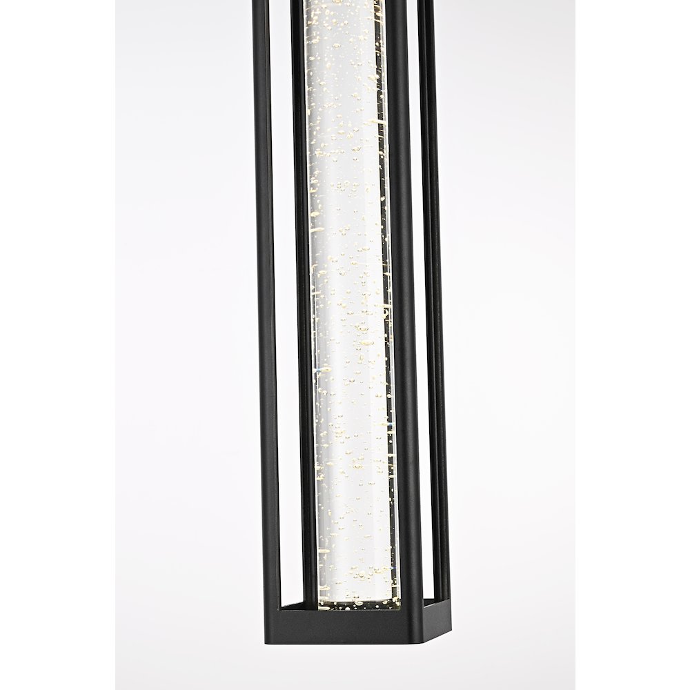 Amaris 23 inch LED Outdoor Pendant in Black. Picture 5