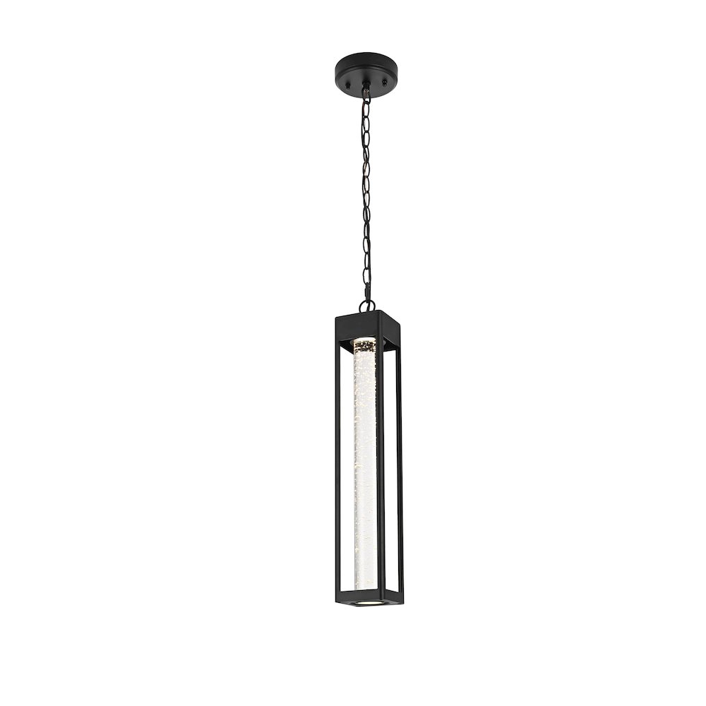 Amaris 23 inch LED Outdoor Pendant in Black. Picture 8