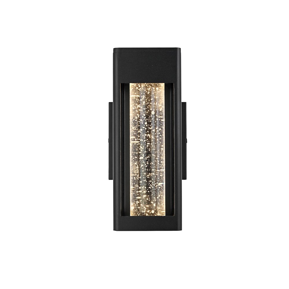 Amaris 10 inch LED Outdoor Wall sconce in Black. Picture 1