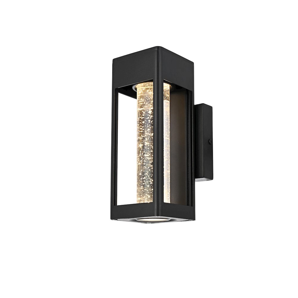 Amaris 10 inch LED Outdoor Wall sconce in Black. Picture 3