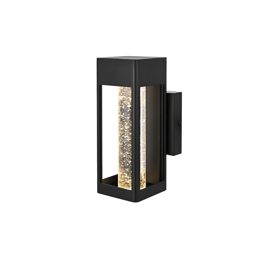 Amaris 10 inch LED Outdoor Wall sconce in Black. Picture 7