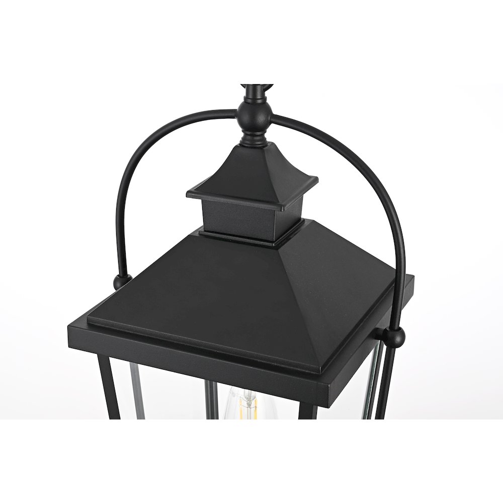 Luz 21 inch Outdoor Pendant in Black. Picture 4