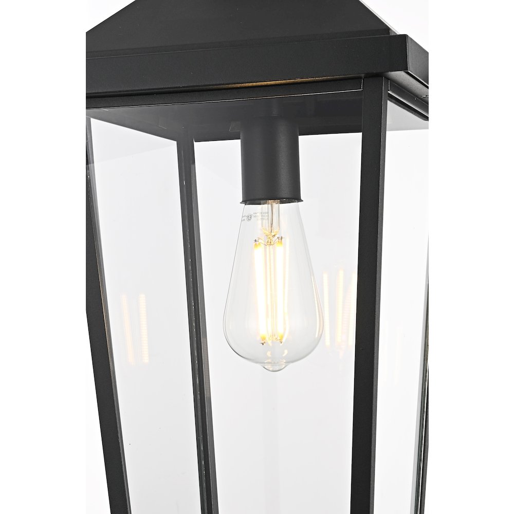 Luz 21 inch Outdoor Pendant in Black. Picture 5