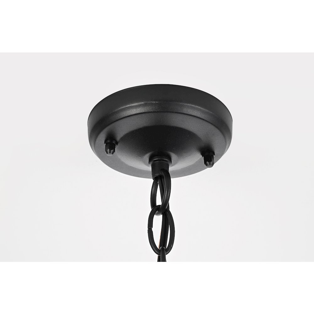 Luz 21 inch Outdoor Pendant in Black. Picture 7