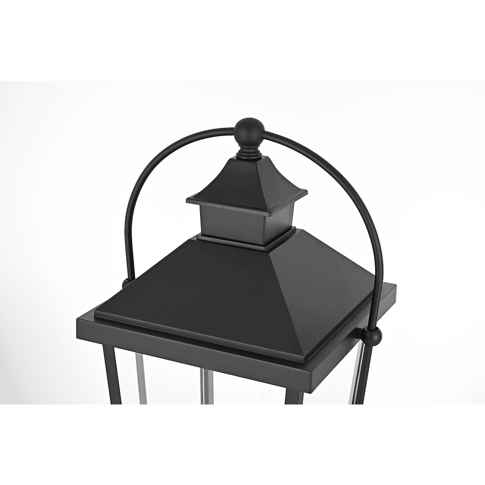 Luz 27 inch Outdoor Post light in Black. Picture 3