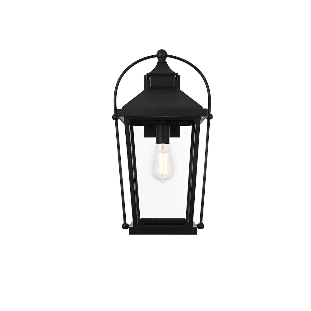 Luz 20 inch Outdoor Wall sconce in Black. Picture 1