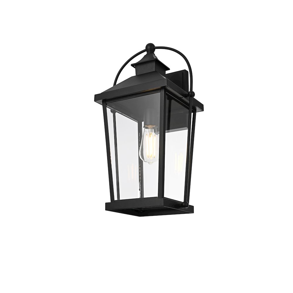 Luz 20 inch Outdoor Wall sconce in Black. Picture 3