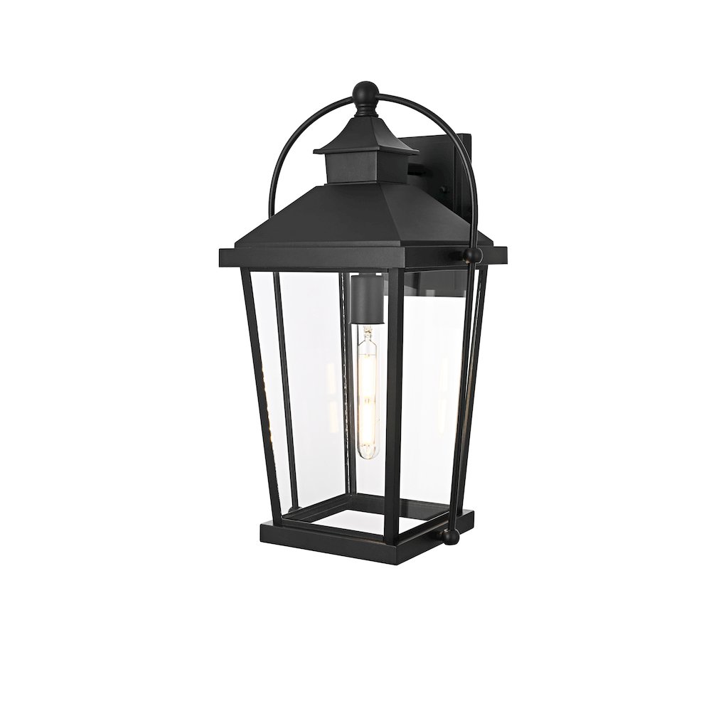 Luz 20 inch Outdoor Wall sconce in Black. Picture 7