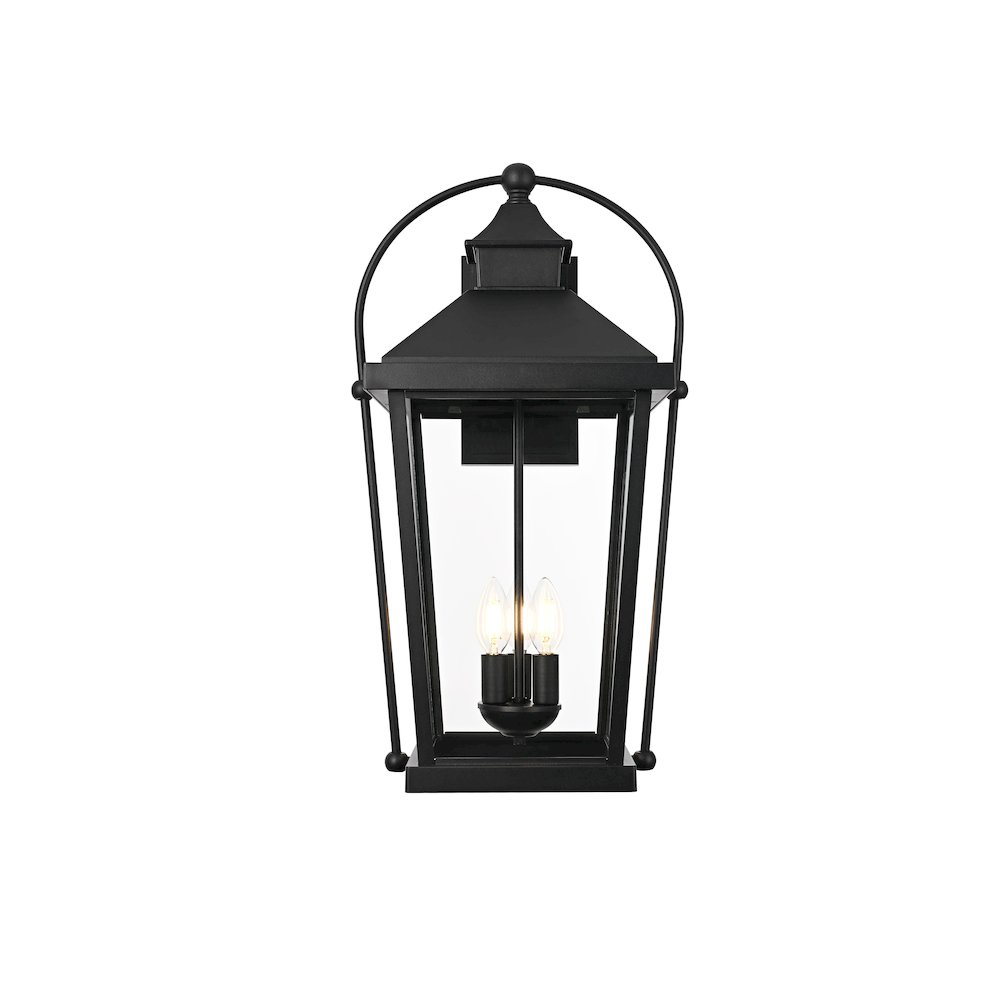 Luz 24 inch Outdoor Wall sconce in Black. Picture 1