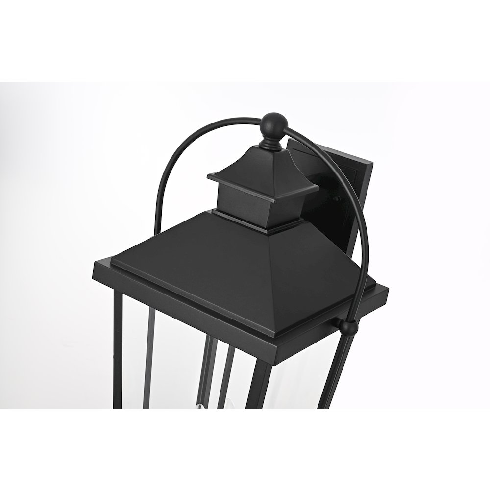 Luz 24 inch Outdoor Wall sconce in Black. Picture 4