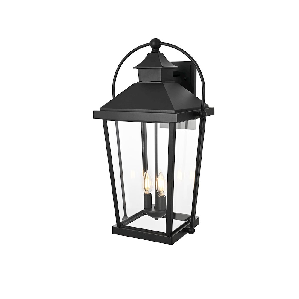 Luz 24 inch Outdoor Wall sconce in Black. Picture 7