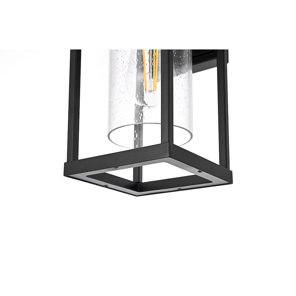 Zora 14 inch Outdoor Wall sconce in Black. Picture 6