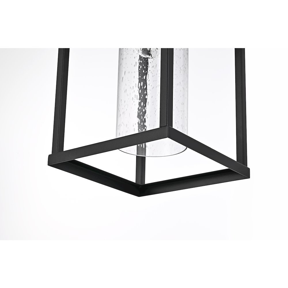 Zora 19 inch Outdoor Wall sconce in Black. Picture 6