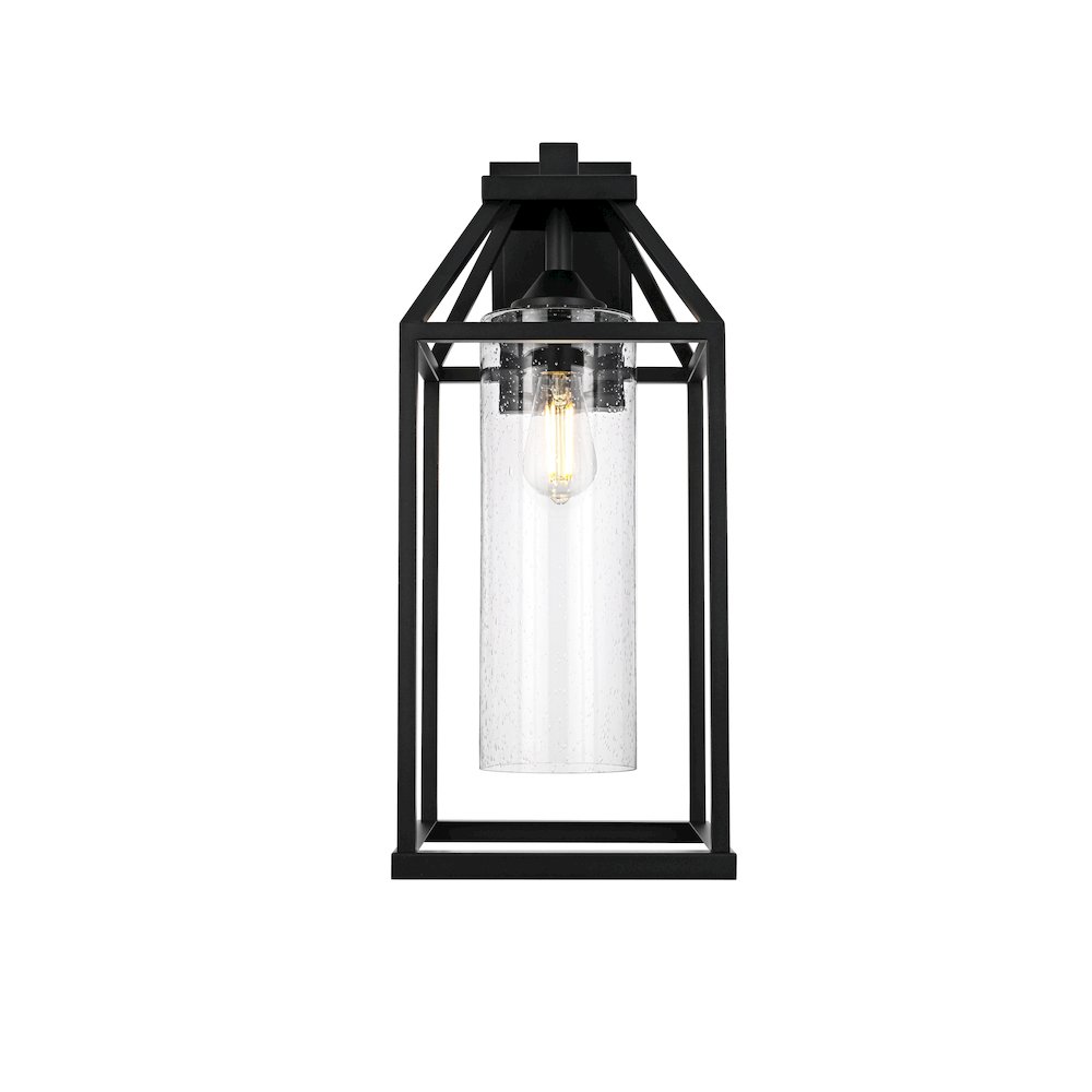 Zora 24 inch Outdoor Wall sconce in Black. Picture 1