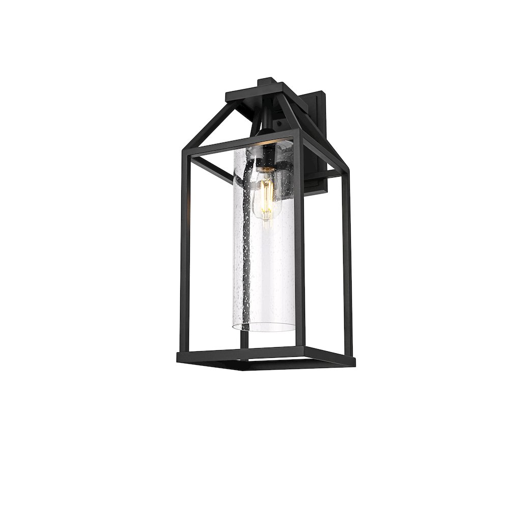 Zora 24 inch Outdoor Wall sconce in Black. Picture 3