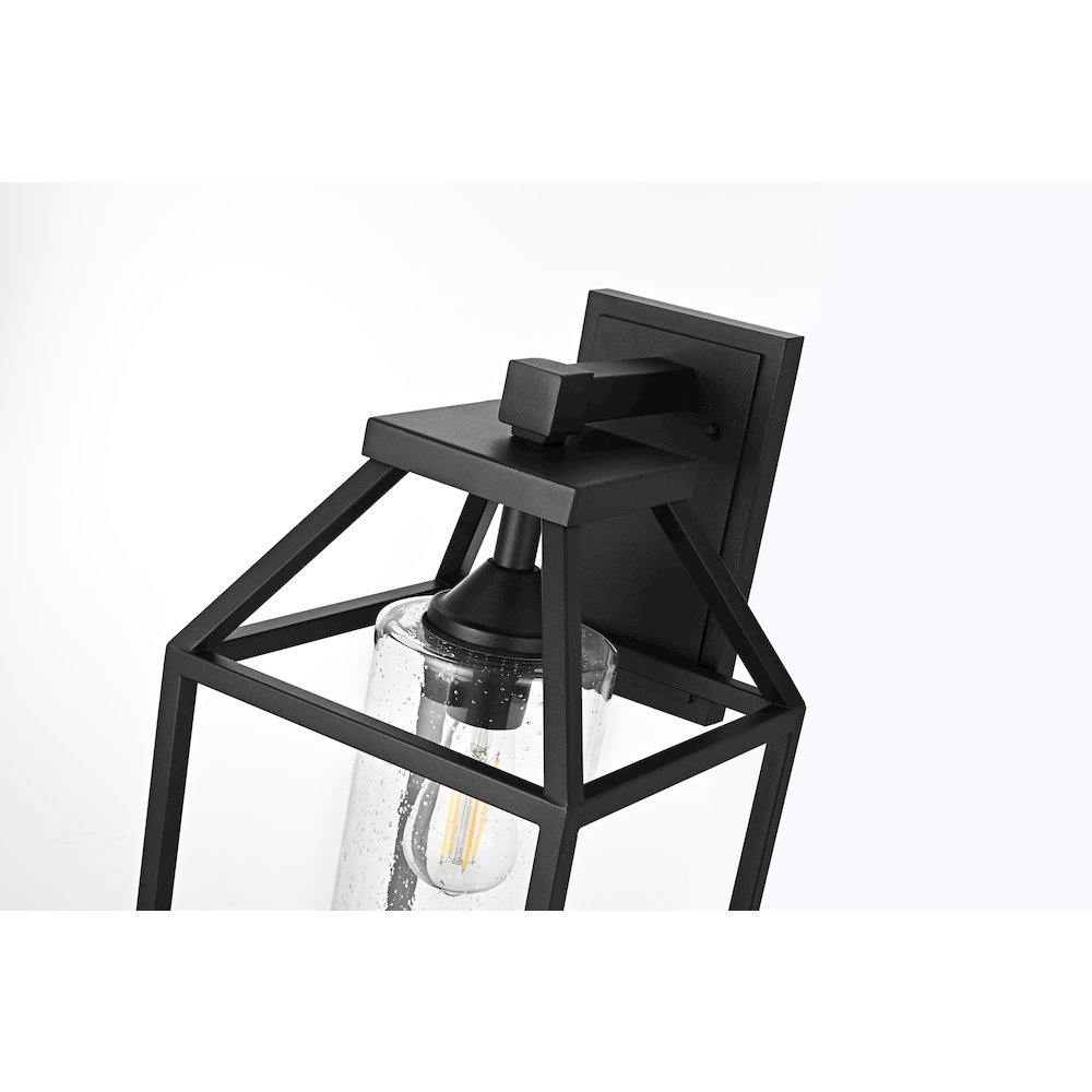 Zora 24 inch Outdoor Wall sconce in Black. Picture 4