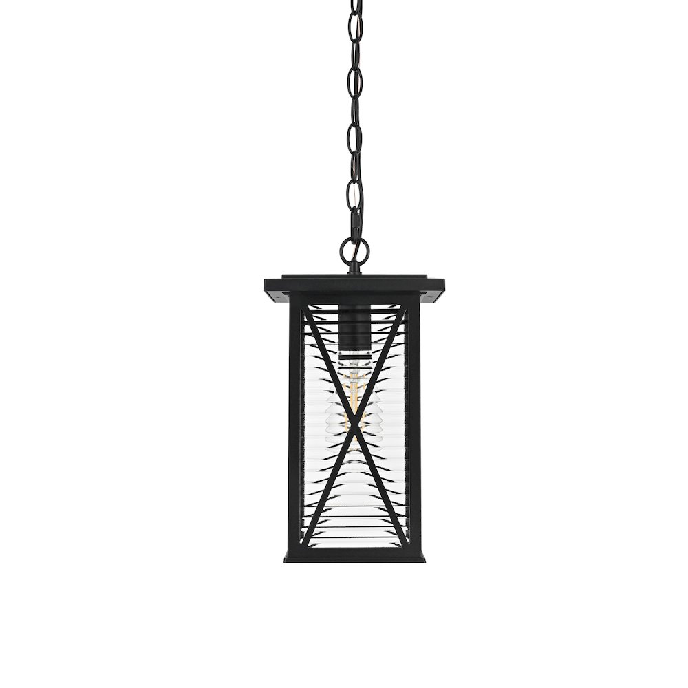 Jada 14 inch Outdoor Pendant in Black. Picture 3