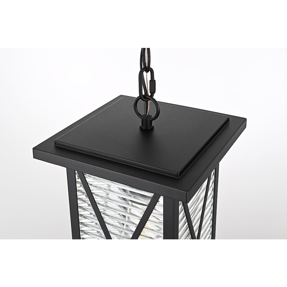 Jada 14 inch Outdoor Pendant in Black. Picture 4