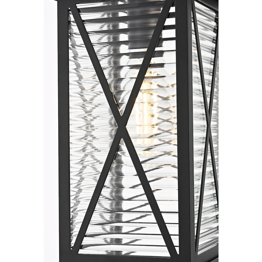 Jada 14 inch Outdoor Pendant in Black. Picture 5