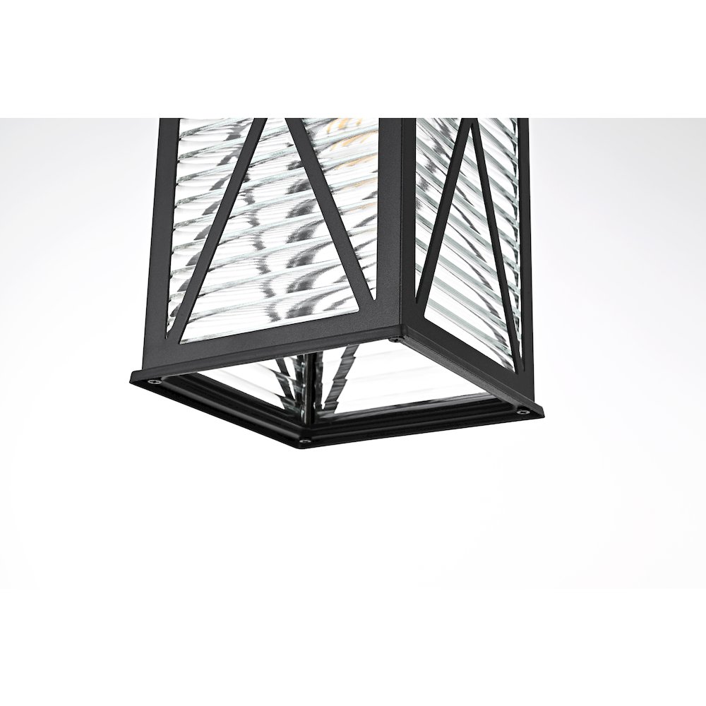 Jada 14 inch Outdoor Pendant in Black. Picture 6