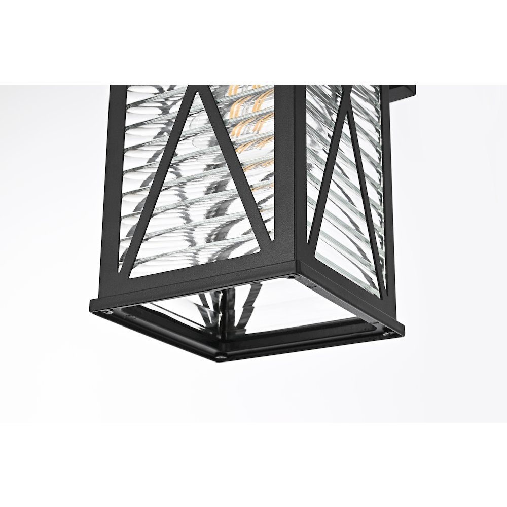 Jada 12 inch Outdoor Wall sconce in Black. Picture 6