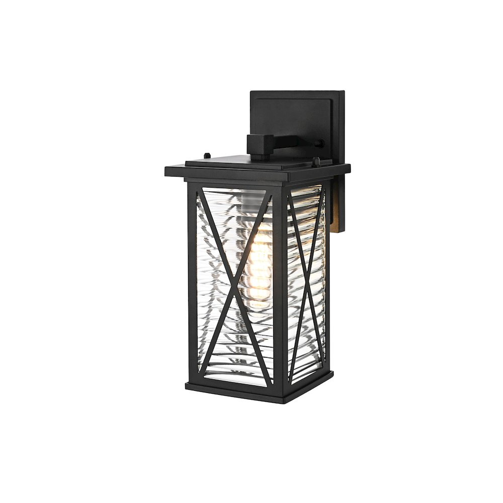 Jada 12 inch Outdoor Wall sconce in Black. Picture 7