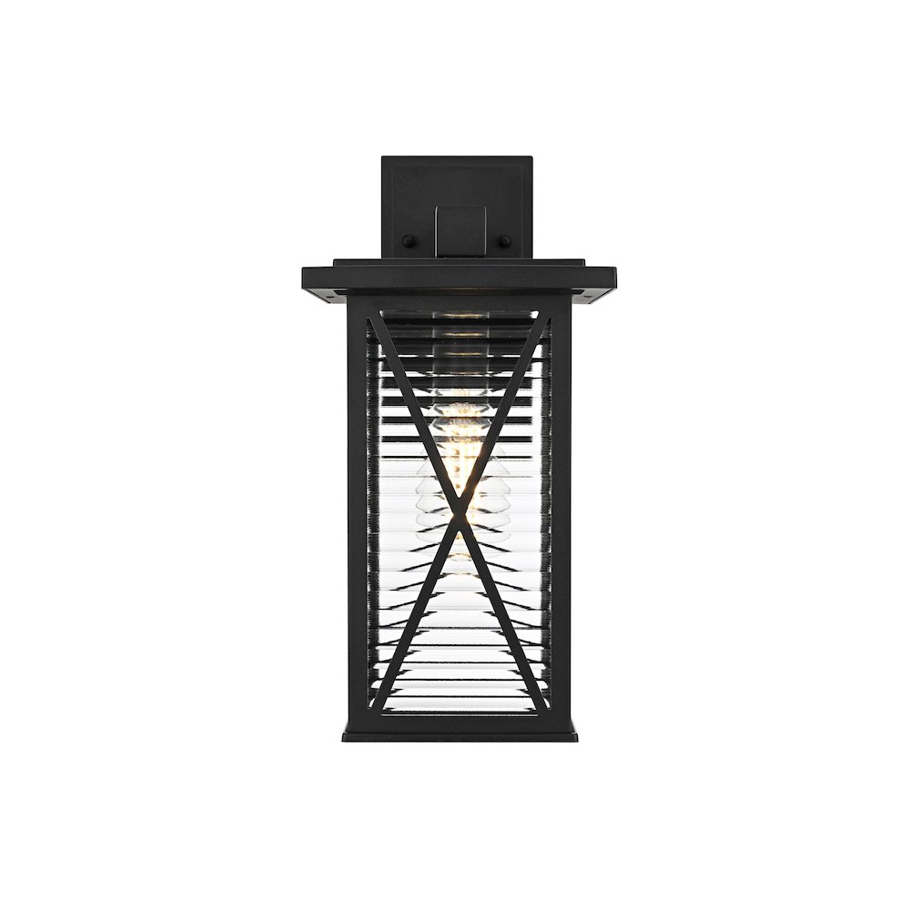 Jada 15 inch Outdoor Wall sconce in Black. Picture 1