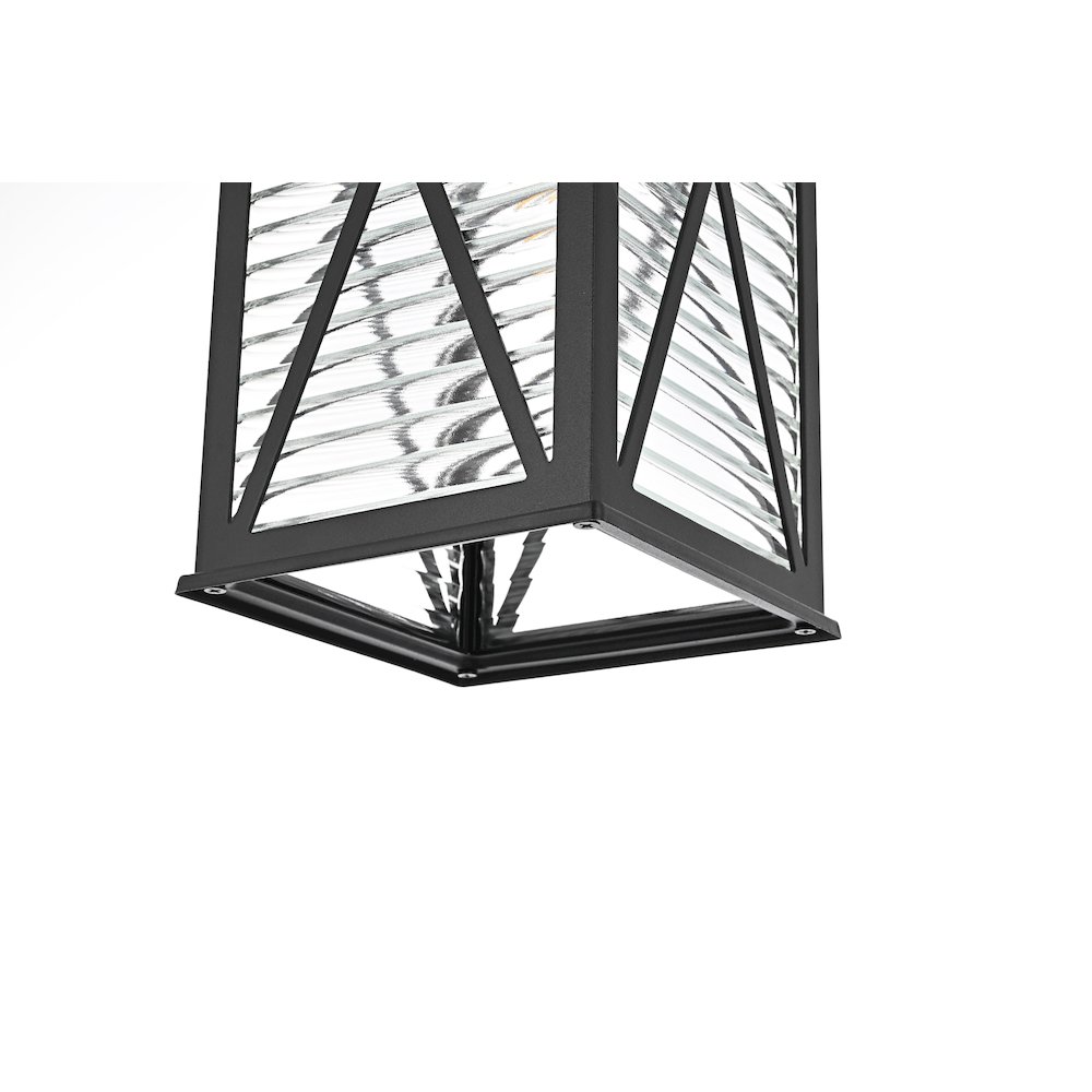 Jada 15 inch Outdoor Wall sconce in Black. Picture 6