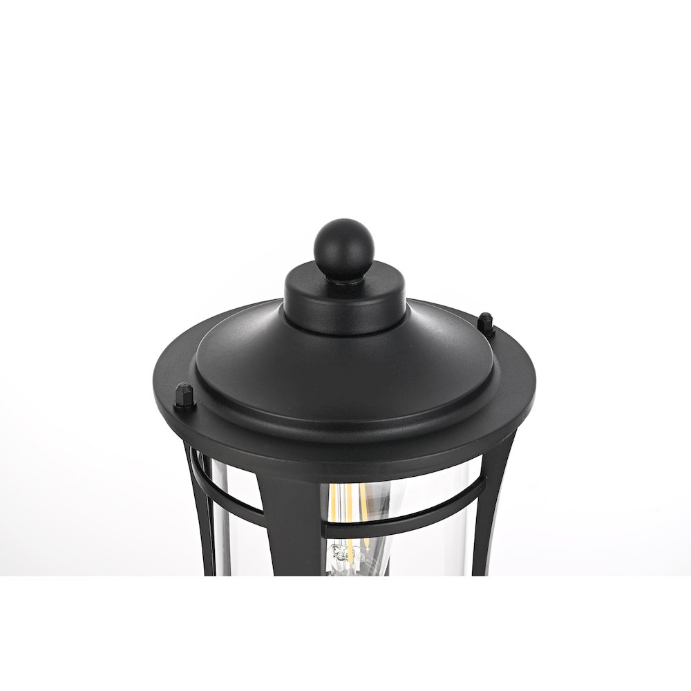Artemis 13 inch Outdoor Post light in Black. Picture 3