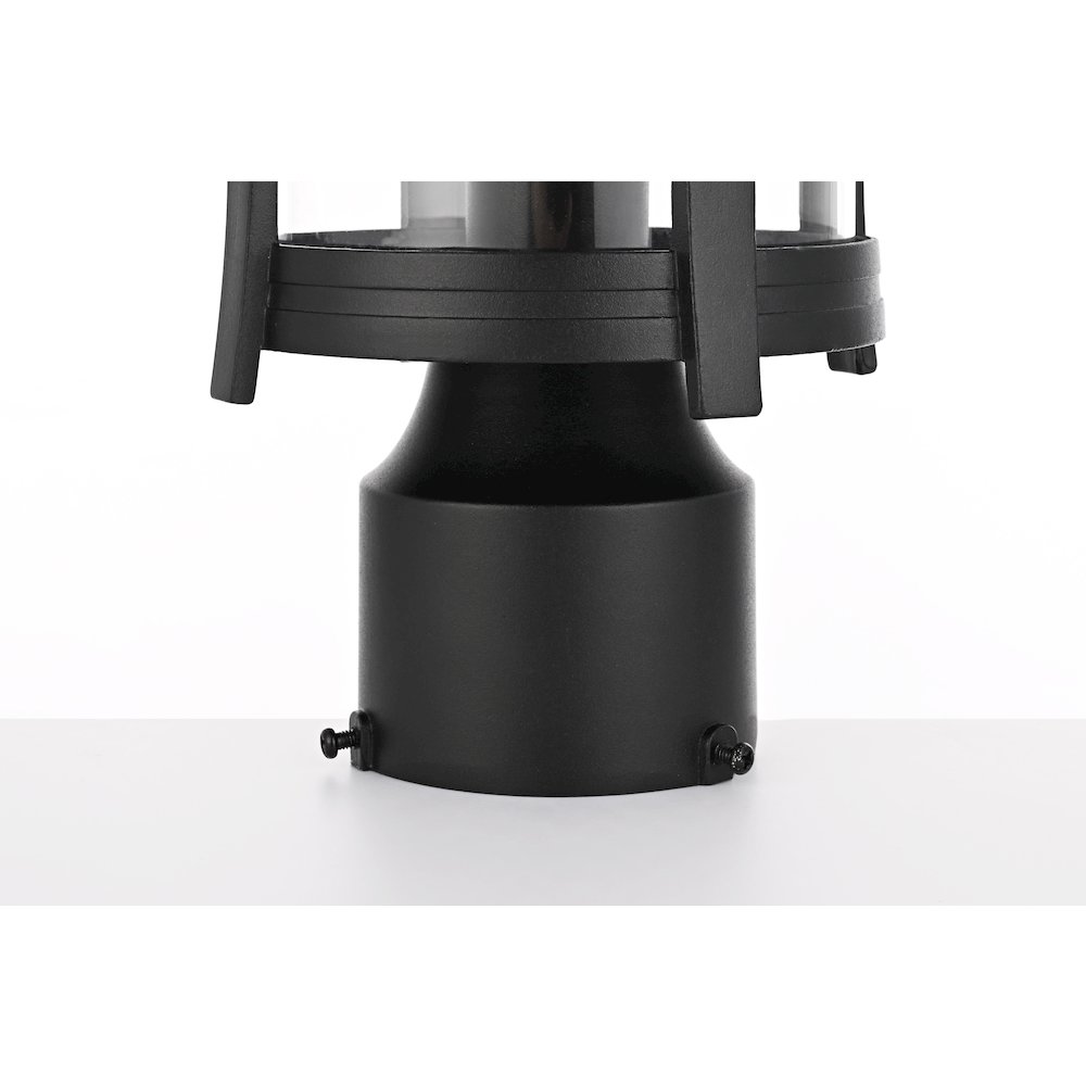 Artemis 13 inch Outdoor Post light in Black. Picture 5