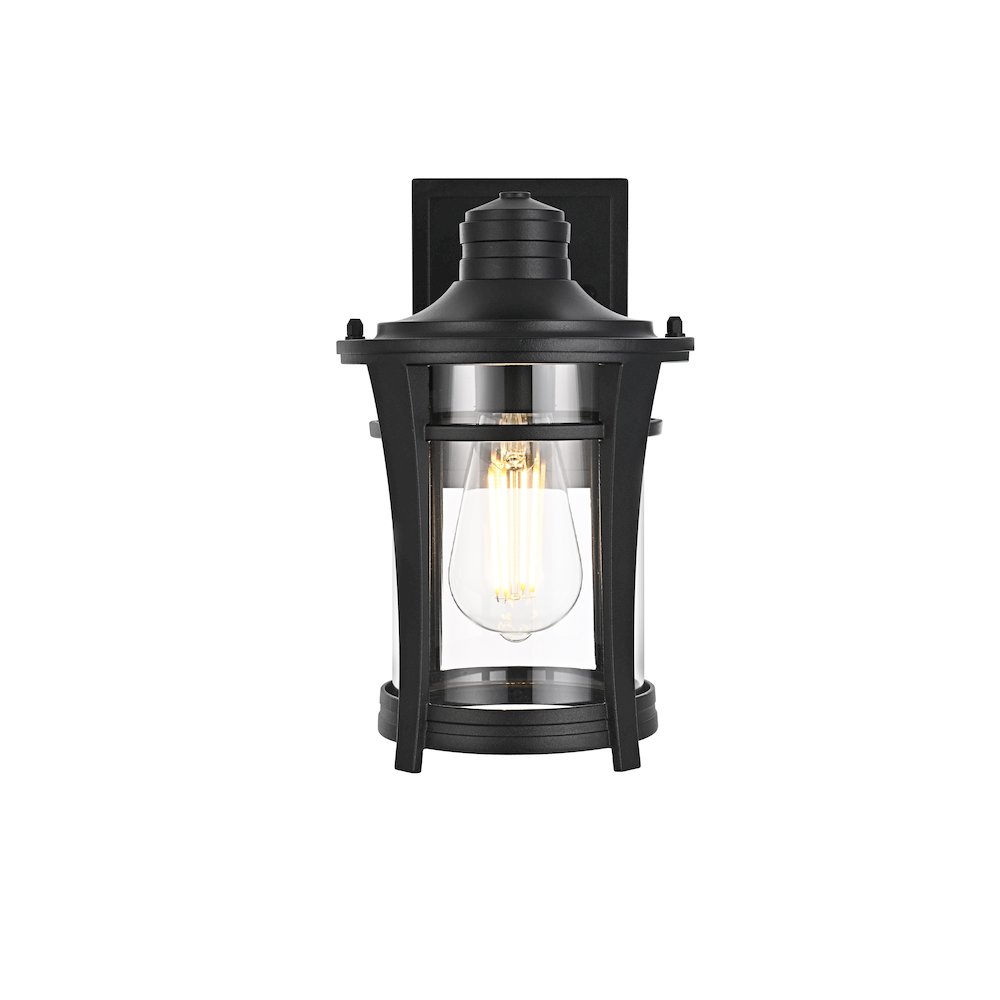 Artemis 11 inch Outdoor Wall sconce in Black. Picture 1