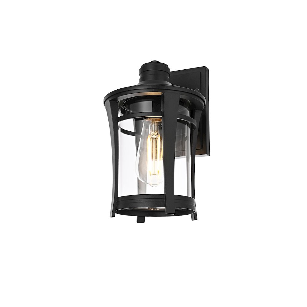 Artemis 11 inch Outdoor Wall sconce in Black. Picture 3